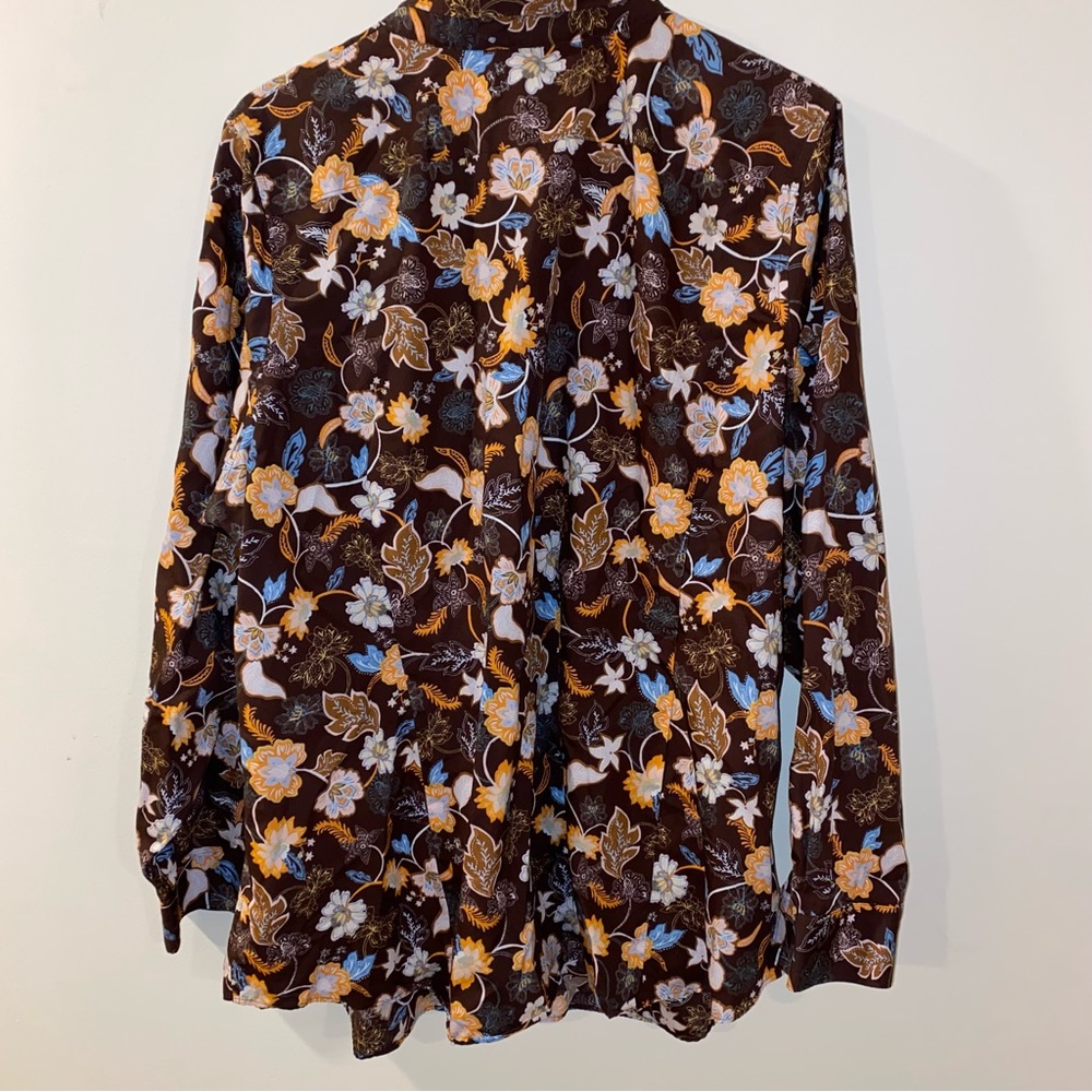 Land’s End Blouse - Woman’s Size 22W - Browns & Oranges. Beautiful!! - Picture 9 of 15